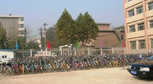 Student bike park.